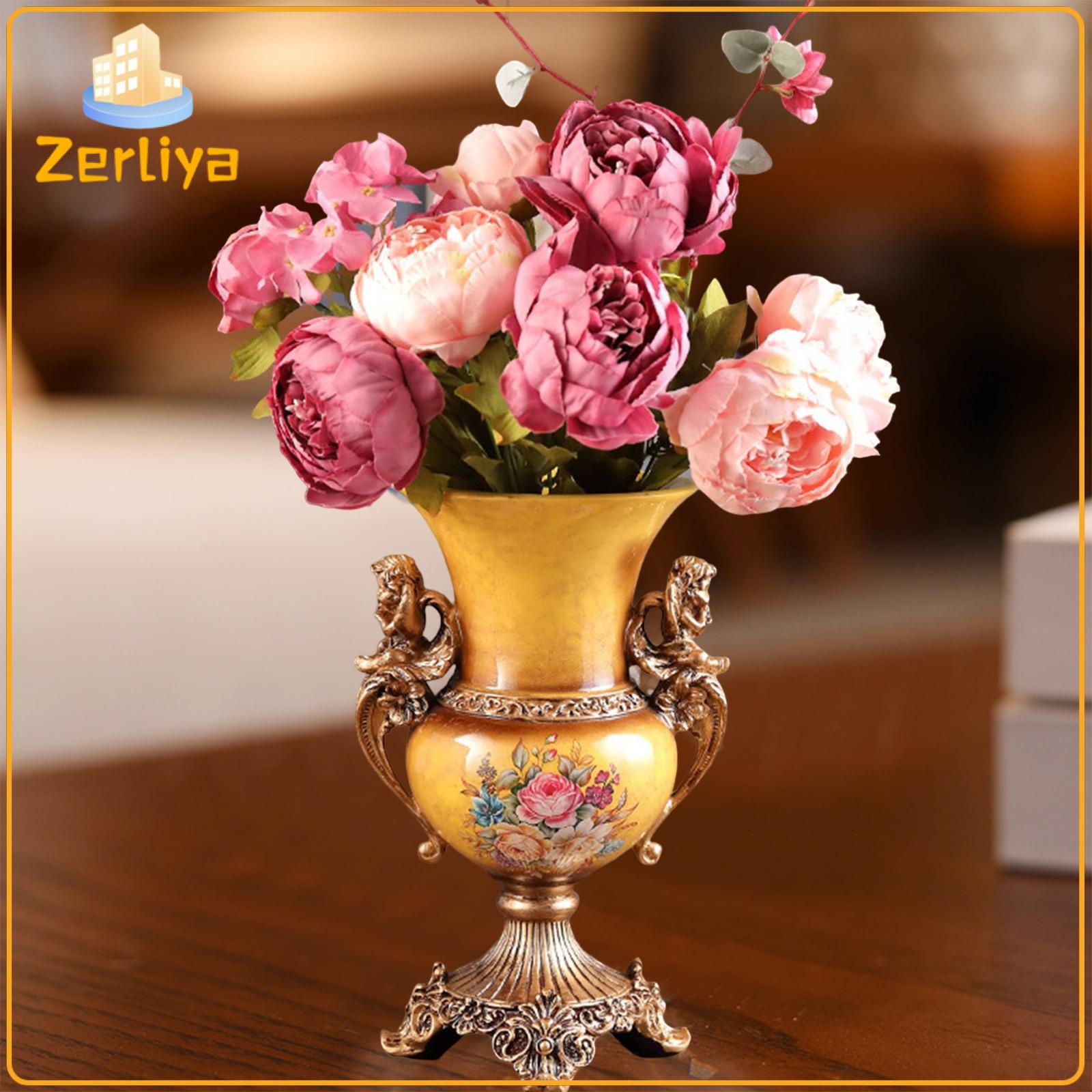 petsola Retro Style Decorative Vase with Handle Ornament Art Gift Stand for Desktop Decor ราคา 1,707 บาท*ส่งฟรี