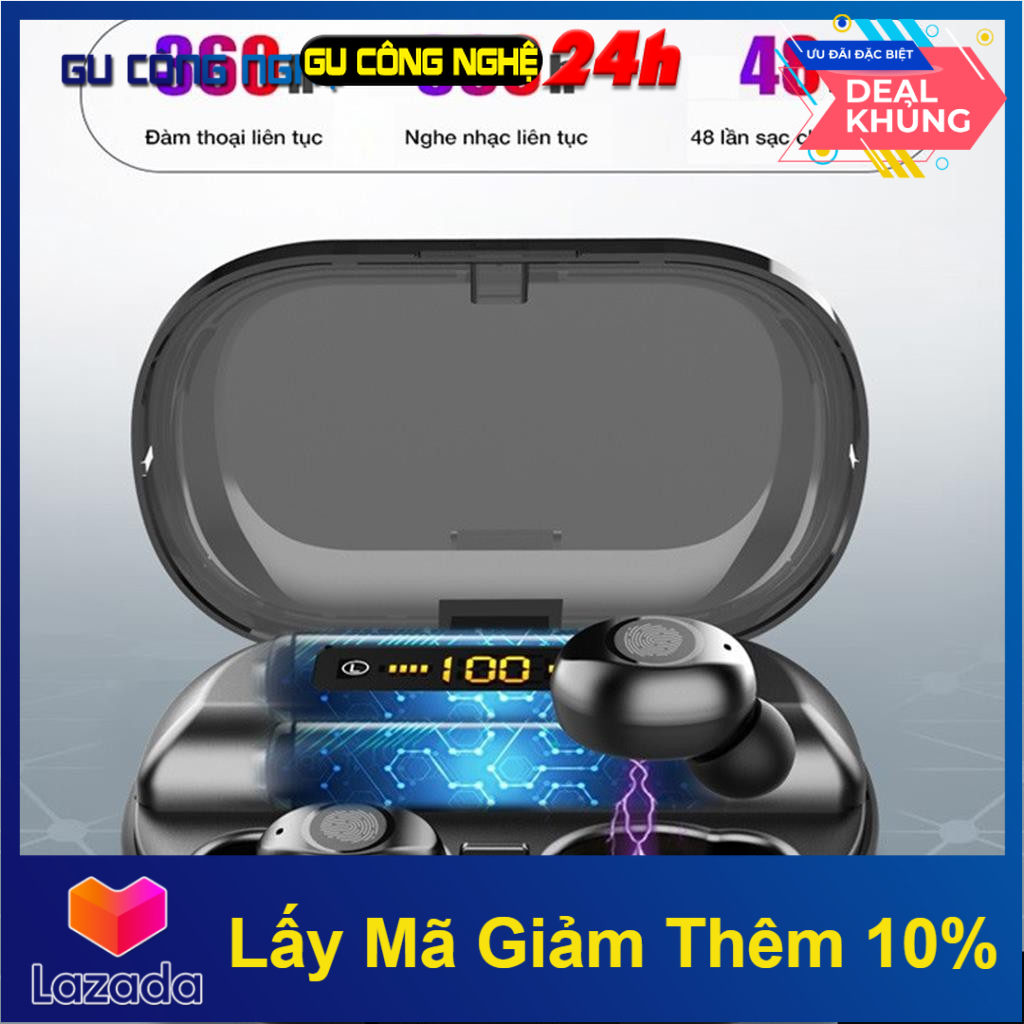 Tai nghe amoi v11 cảm ứng bluetooth 5.0 pin 4000mah chơi được 380 giờ chống nước -dc3622