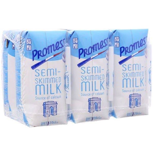 Sữa tươi Promess hộp 200ml - Lốc 6 hộp