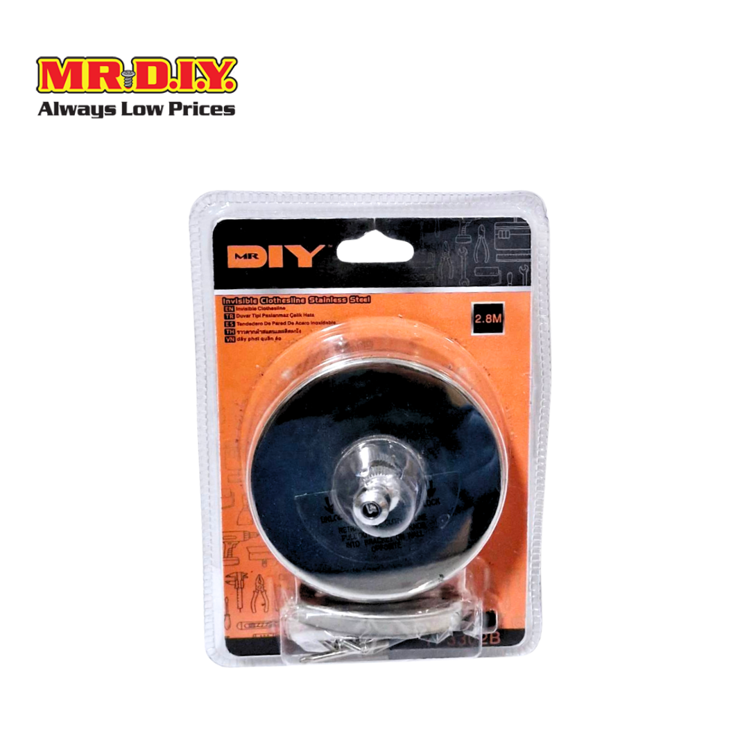 มิสเตอร์.ดี.ไอ.วาย. ราวตากผ้าสแตนเลสติดผนัง ความยาว 2.8 เมตร รับน้ำหนักได้ 15 กก. ราคา 390 บาท*ส่งฟรี