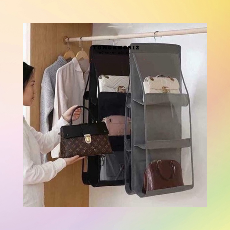 Túi Đựng Túi Xách 6 / 8 Ngăn Chống Bụi Đa Năng Tiện Dụng