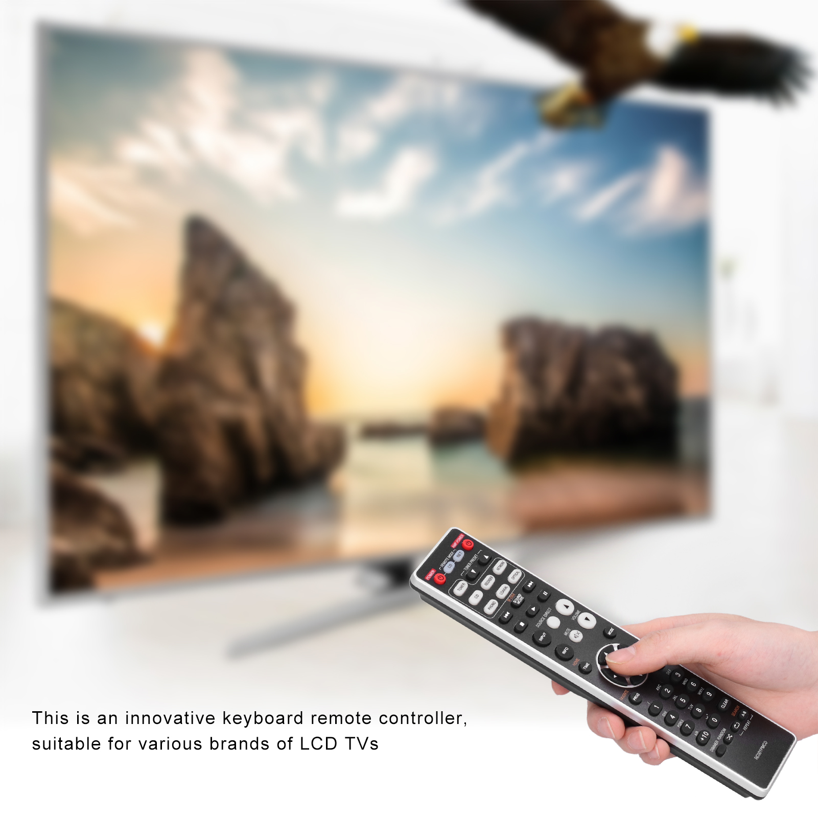 Điều khiển từ xa Chống mòn TV điều khiển Chất liệu nhựa ABS cho rc001pmcd cho truyền hình