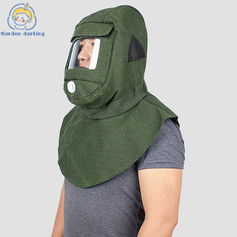 Gdd 【huieson】 Mặt nạ chống sương mù và chống bụi, đánh bóng bụi công nghiệp, phun sơn, phun cát, che bao kín mặt đặc biệt, mũ khăn choàng bảo vệ