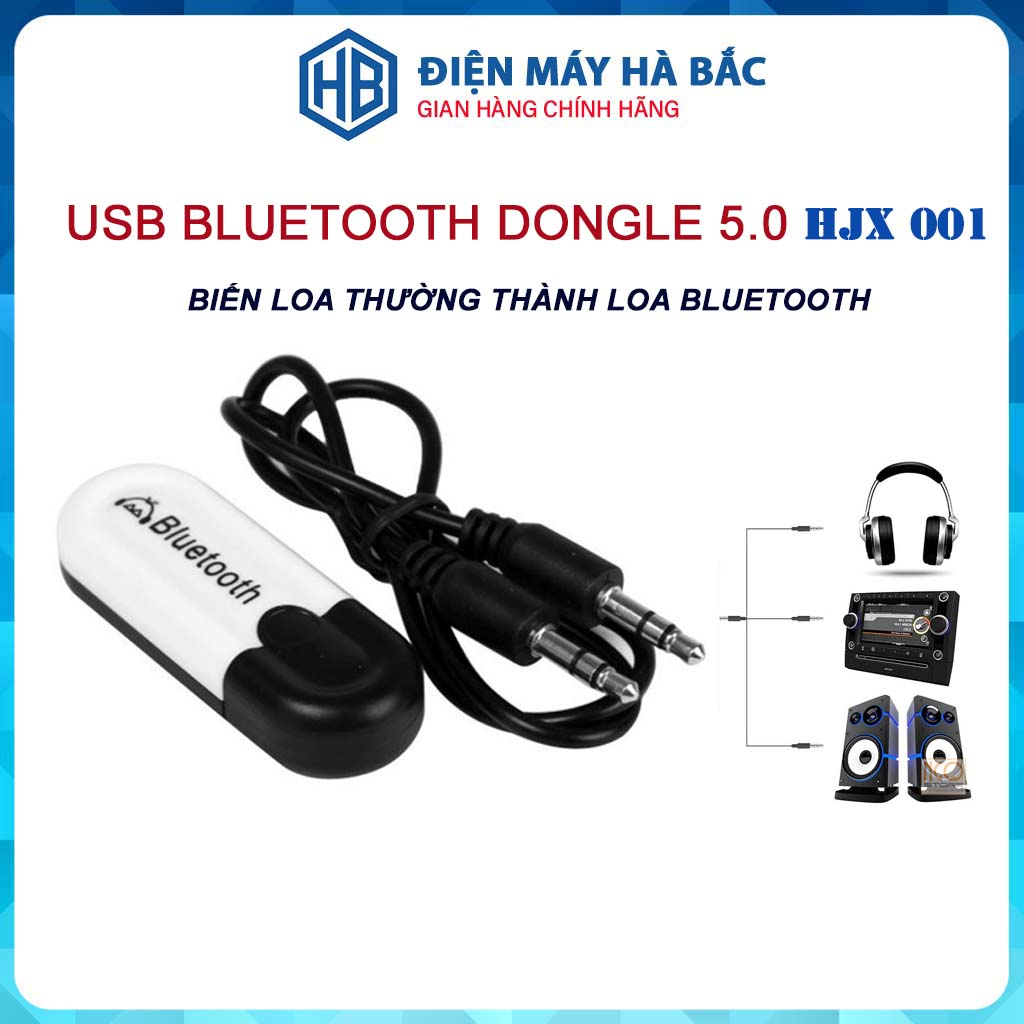 Usb bluetooth dongle 5.0 hjx 001 biến loa thường thành loa bluetooth