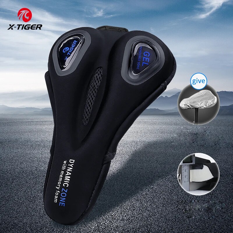 【Factory-direct】 Seat Cover 3d Sponge Polymer Soft Thickened Breathable Cycling Seat Mat Mountain Saddle Seat Accessories