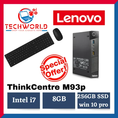 Lenovo ThinkCentre M93p-i7 processor/8GB/Windows 10/Tiny Form Factor (Refurbished) 3 months Warranty