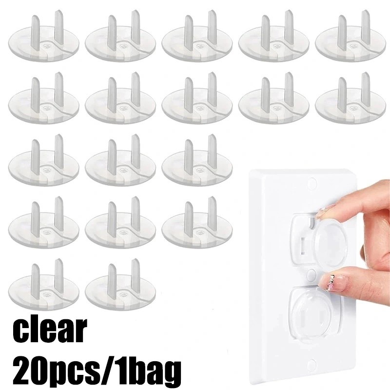20pcs Child Safety Outlet Cover Baby Anti Electric Shock Cover plug cover Socket Plug Protection Cap