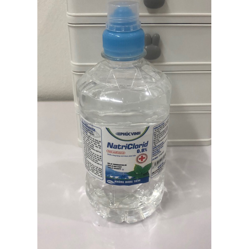 Nước muối sinh lý Natri Clorid 0,9% Chai 500ml