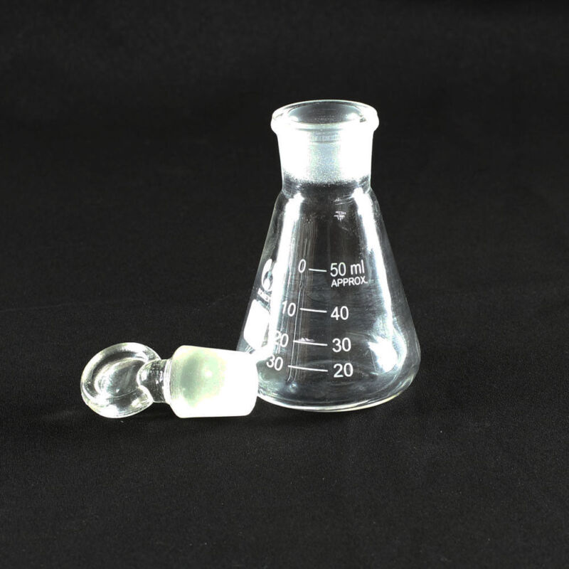 50/100/150/250ML Glass Erlenmeyer Flask Conical Bottle Lab Chemistry Glassware