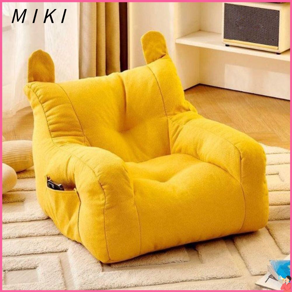 MIKI Mềm mại Ghế Sofa Nhỏ với túi lưu trữ Thoải mái Ghế Sofa Lười Phòng Khách Dễ thương cho trẻ em Tiện dụng Ghế sofa cotton có thể giặt được Dành cho bé trai và bé gái