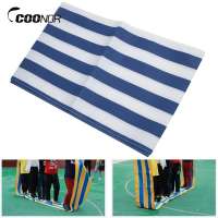 COONOR Oxford Cloth Teamwork Games Group Activity Fun Playing Run Mat for Kids Adults(blue white 6m)