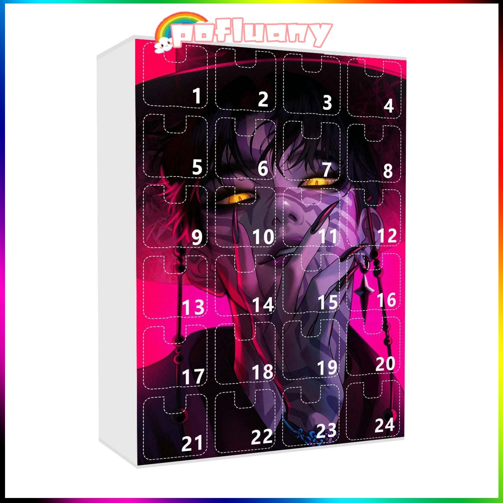 Dark Fantasy Keychain Collection Seasonal Countdown Keychains Demon Hunters Advent Calendar 2025 – 24 Days Christmas Countdown with Unique Keychain Gifts for Kids Teens Adults – Perfect for Asia ราคา 253 บาท*ส่งฟรี