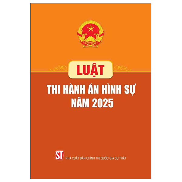 Fahasa - Sách - Luật Thi Hành Án Hình Sự Năm 2025