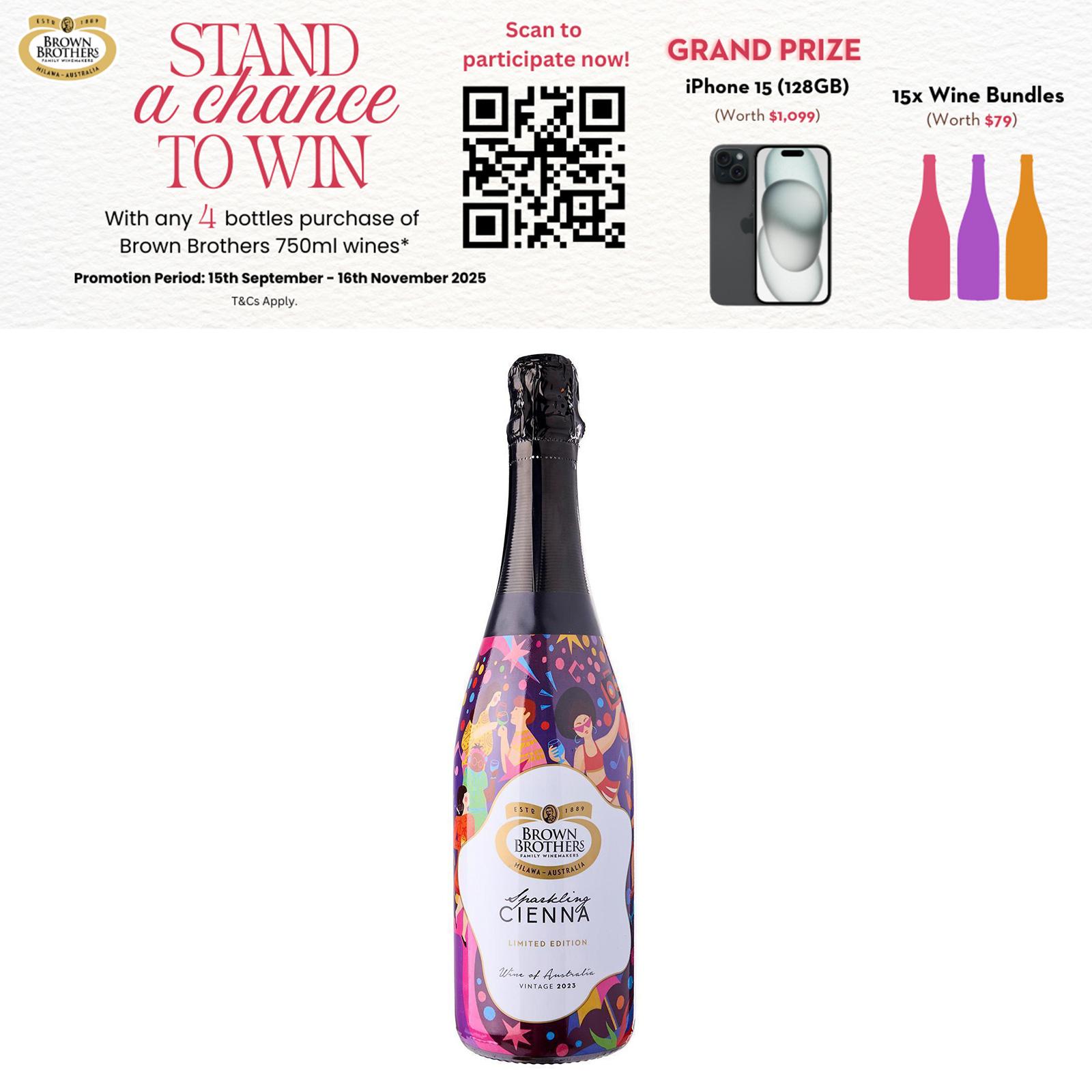 Cienna Red Wine Brown Brothers Rich Juicy Ruby Red 75Cl