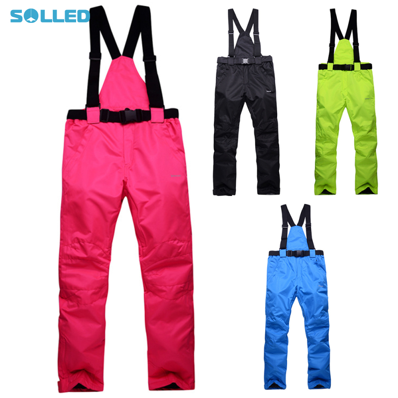 Outdoor Winter Ski Snow Trousers Water Resistant Windproof Snowboard Pants Thick Warm Snow Snowboard Trousers For Women Men ราคา 843 บาท*ส่งฟรี