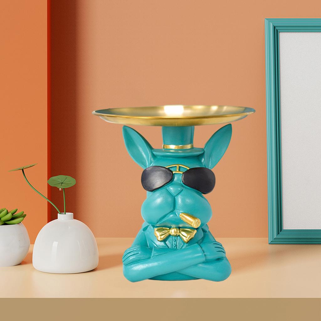 DYNWAVE Fashion Resin Desk Sundries Container Figurine Key Jewelry Coin Holder Tray