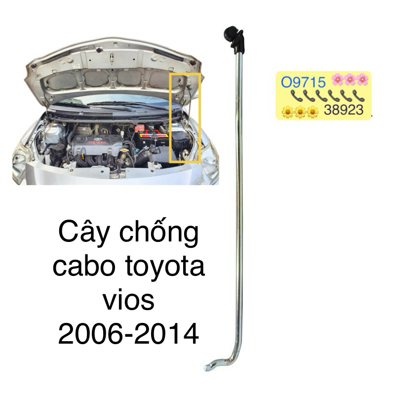 Cây chống cabo toyota vios 2008-2014 53440-0D060 hàng đẹp