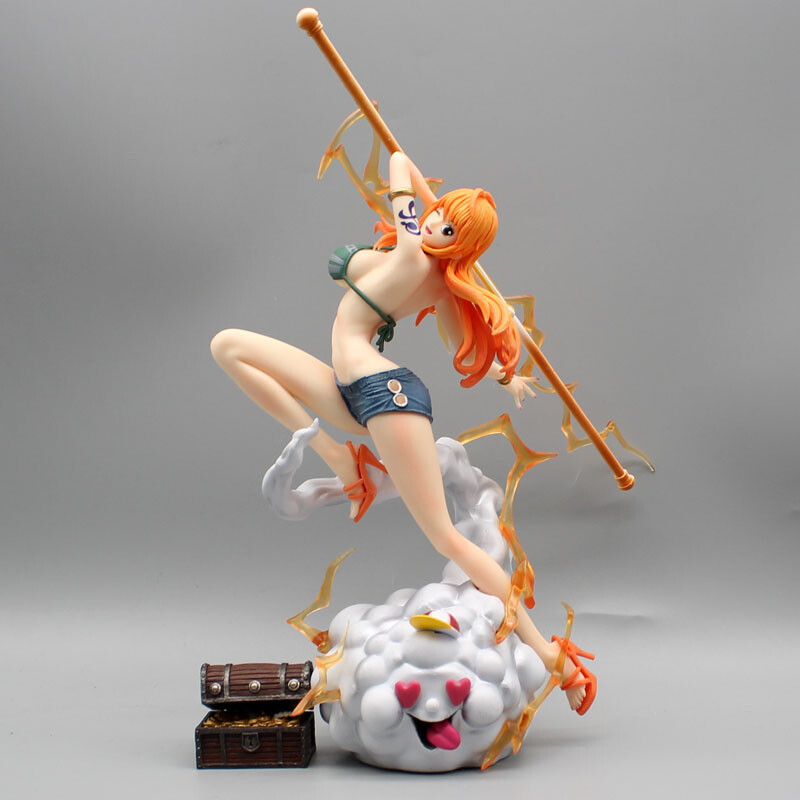 One Piece​ 29cm Nami Anime Figure Action Figurine Hentai Pvc Model Statue Doll Desktop Room Collectible