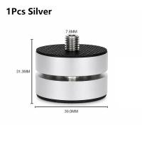 SHIKICK B 1Pcs Hợp  nhôm-magiê Chân đế cách ly âm thanh HiFi Gia công bằng máy CNC 39x31mm Đệm chân loa  Miếng đệm cao su Giá đỡ giảm rung cho Bộ khuếch đại loa DAC