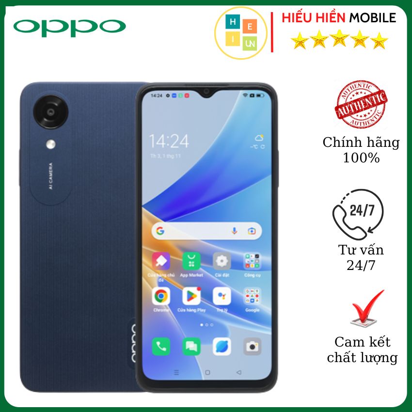 Điện thoại Oppo A17K  -Hàng Chính Hãng, Mới 100%, Nguyên Seal | Bảo hành 12 tháng