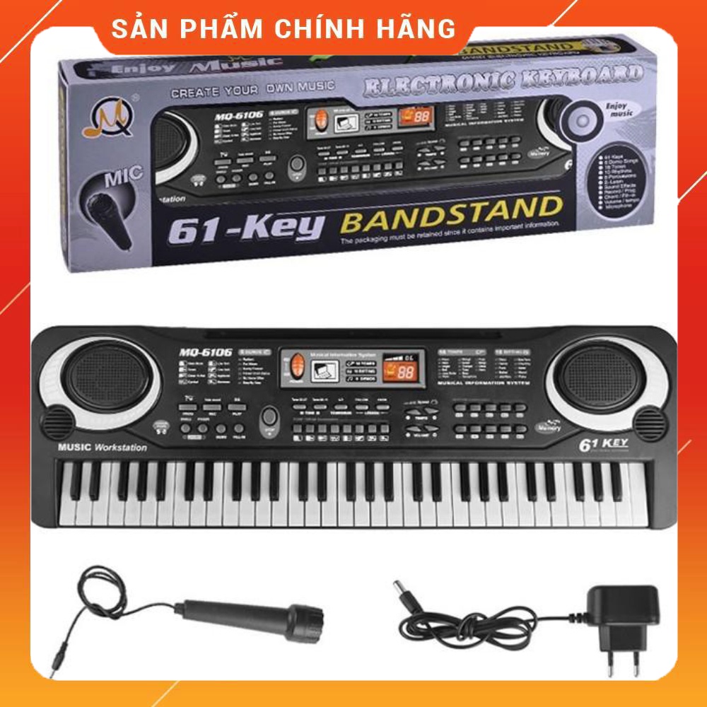 Đàn organ MQ-6106 61 phím, 6 bài hát demo, 16 tones nhạc, 8 âm nhạc cụ