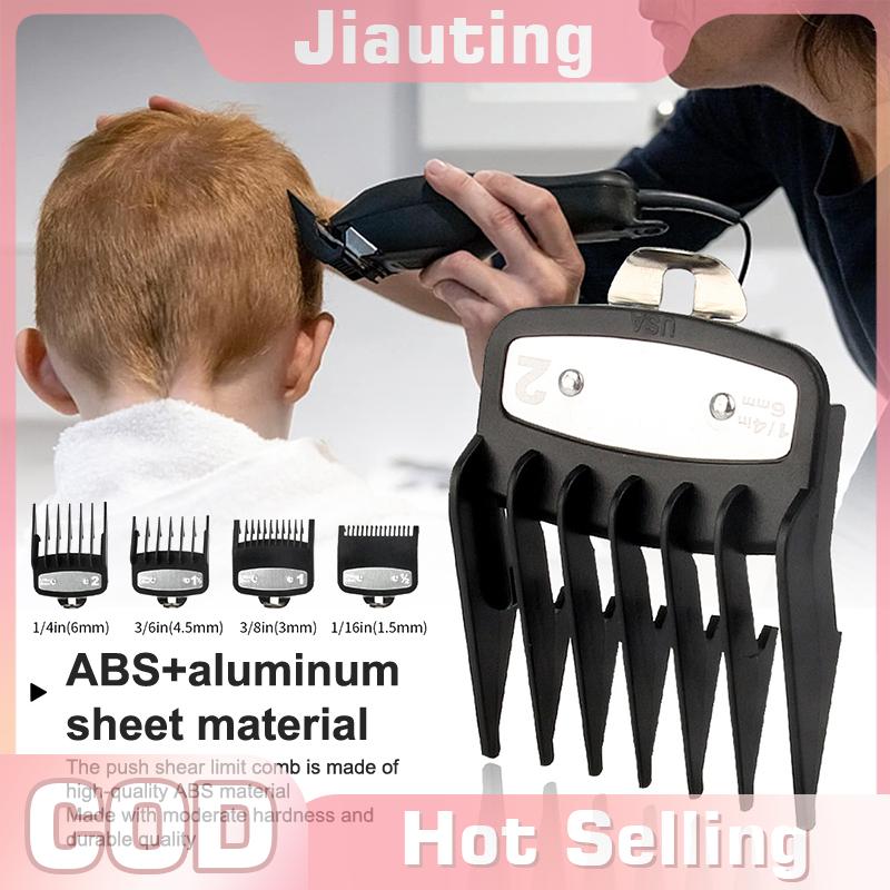 Jiauting 2 3 4 chiếc kẹp tóc lược giới hạn lược hướng dẫn giới hạn Lược tông đơ bảo vệ đính kèm phổ quát đầy màu sắc