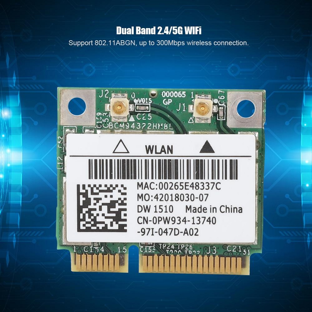New Đã Sẵn Sàng Stock 2974Mbps Wifi 6 Băng Tần Kép Không Dây Nửa Mini PCI