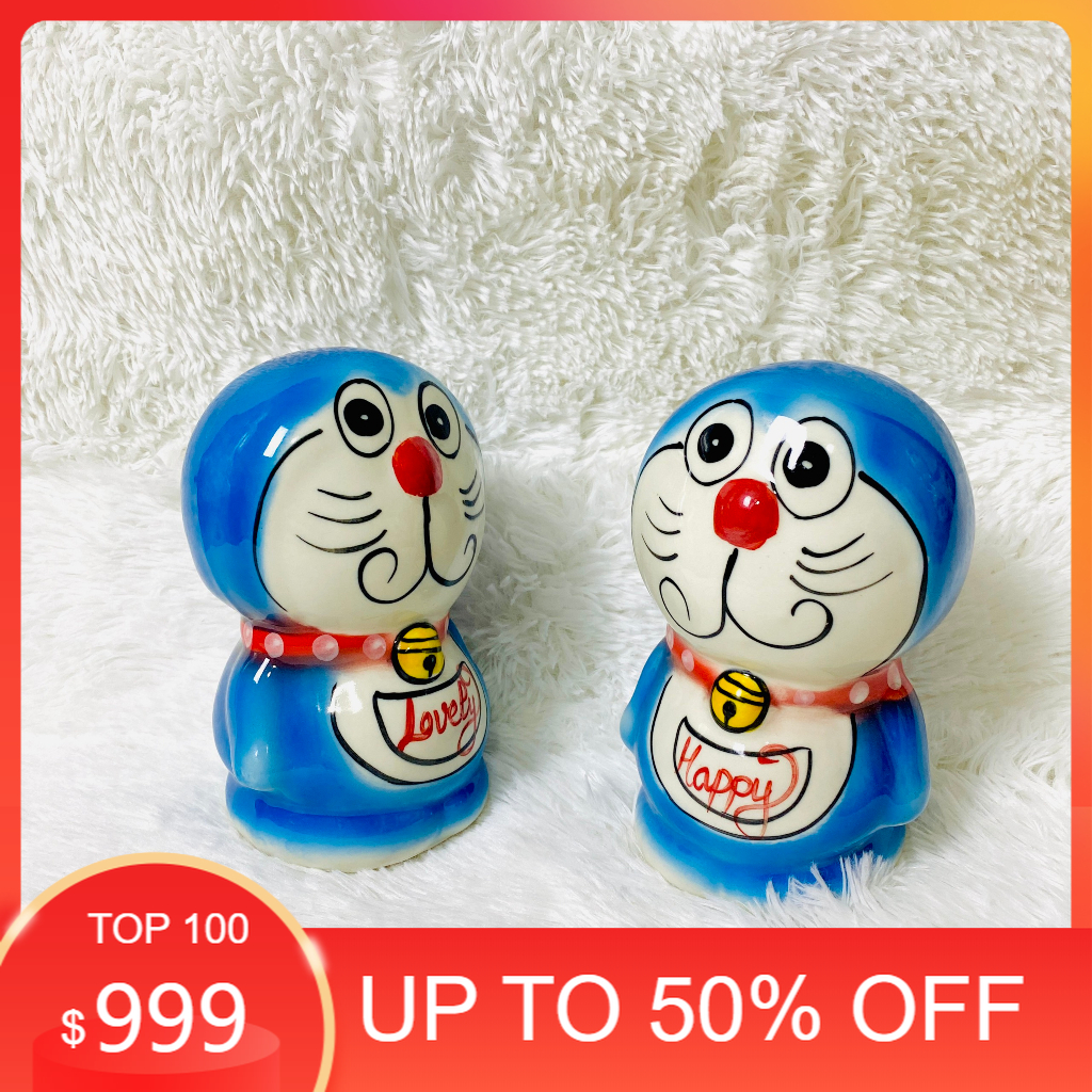 Heo đất tiết kiệm Doraemon, lợn đất chết liệu gốm sứ Bát Tràng