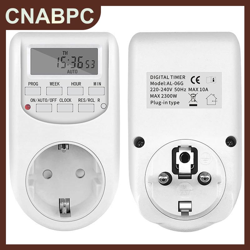 CNABPC EU CẮM HẸN GIỜ chuyển đổi ổ cắm điện kỹ thuật số tiết kiệm năng lượng điều chỉnh bếp hẹn giờ ổ cắm tuần giờ lập trình thời gian ổ cắm