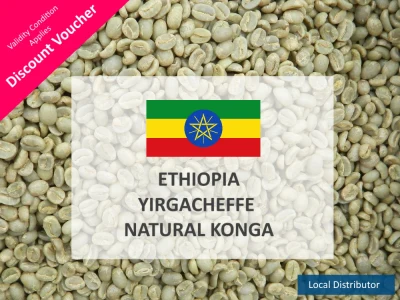 Ethiopia Green Coffee Beans, Konga, Yirgacheffe 1Kg Unroasted