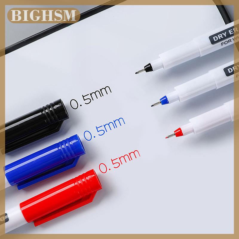 BIGHSM Xóa được bảng trắng bút cực kỳ mỏng 0.5mm khô xóa bút văn phòng kiểm tra Bút Đánh Dấu không thấm nước