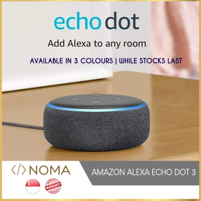 ♛★SG STOCKS★♛ Echo Dot GEN 3 - Smart speaker with Amazon Alexa Assistant