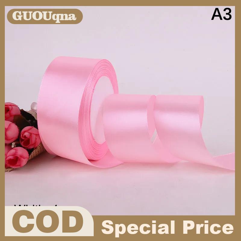 GUOUqna 4cm 25 yard satin ruy băng cuộn Quà Tặng thủ công đóng gói ruy băng hoa làm bao bì nơ thủ công MaY trang trí tiệc tự làm