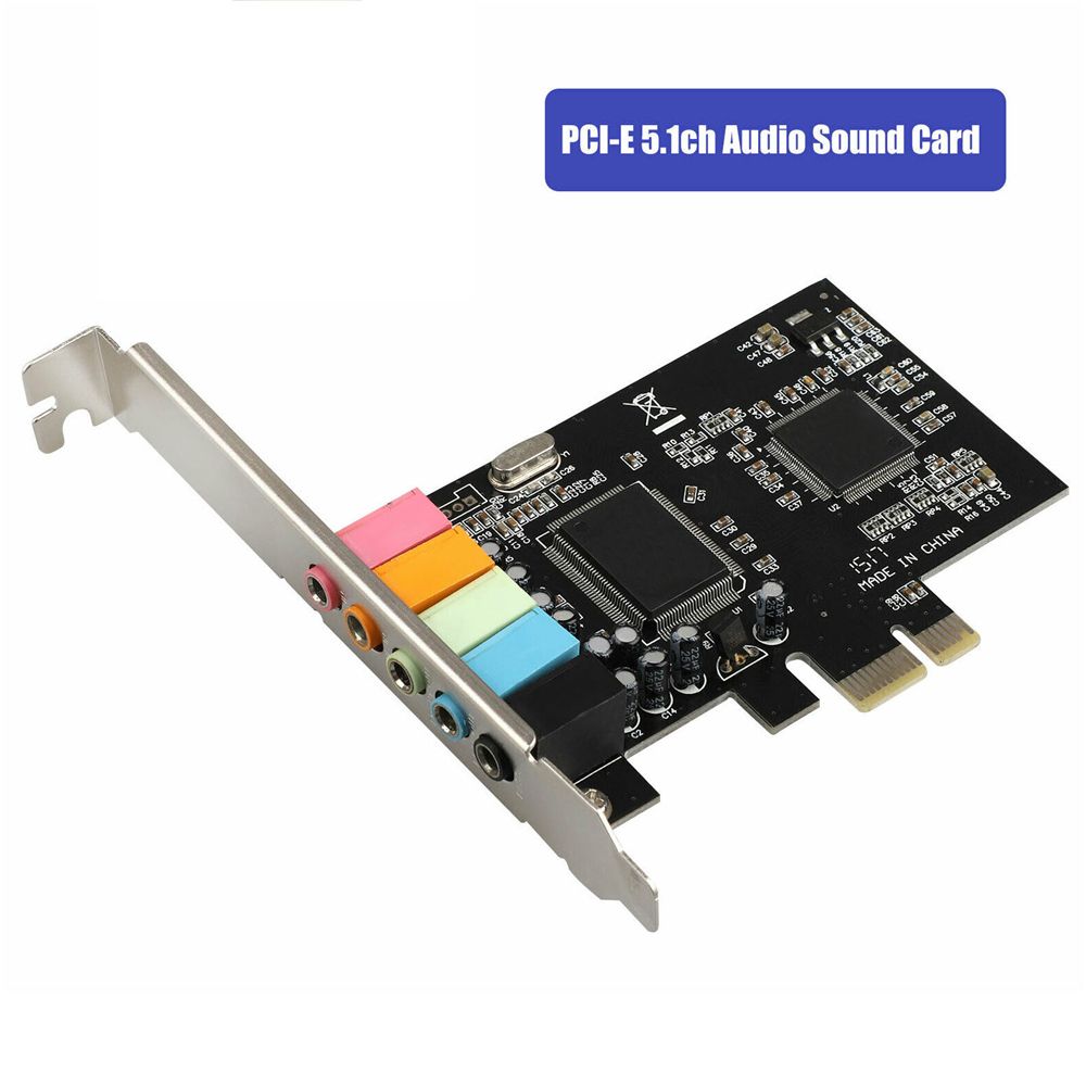 EMERRY máy tính Bền chặt PCI-E8738 CMI8738 PCI Express Âm thanh kỹ thuật số Card âm thanh Bộ chuyển đổi PCIE