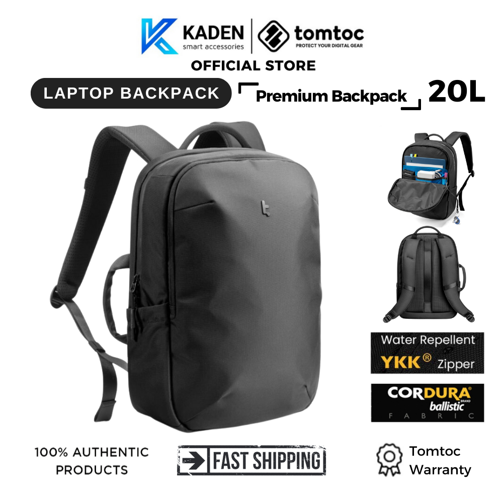 Balo Tomtoc (Usa) Urbanex-T65 Laptop15.6′′ Black T65S1D1 - Hàng chính hãng