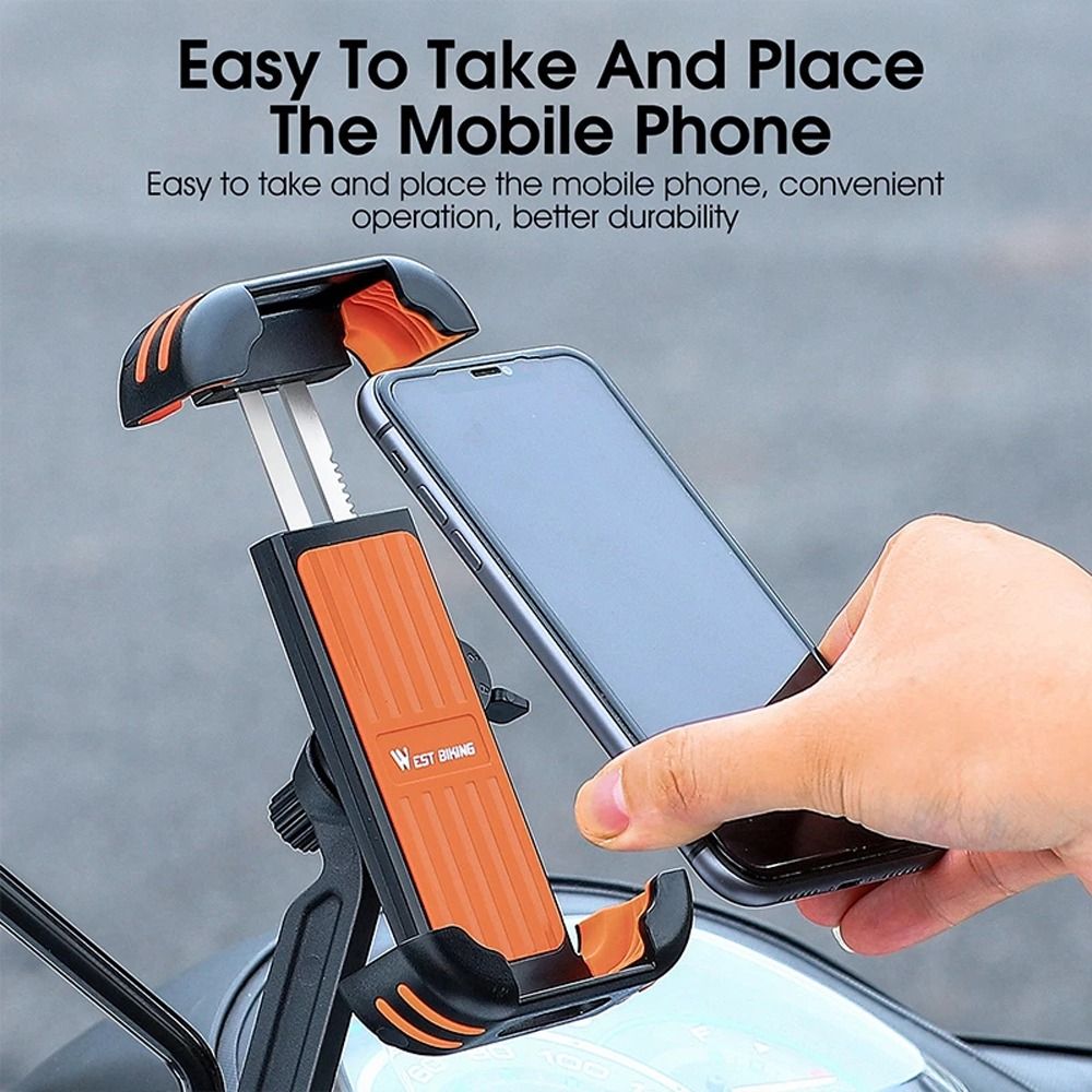 ALIENLA Rearview Mount 360 Adjustable Cell Phone Support Bike Phone Holder
