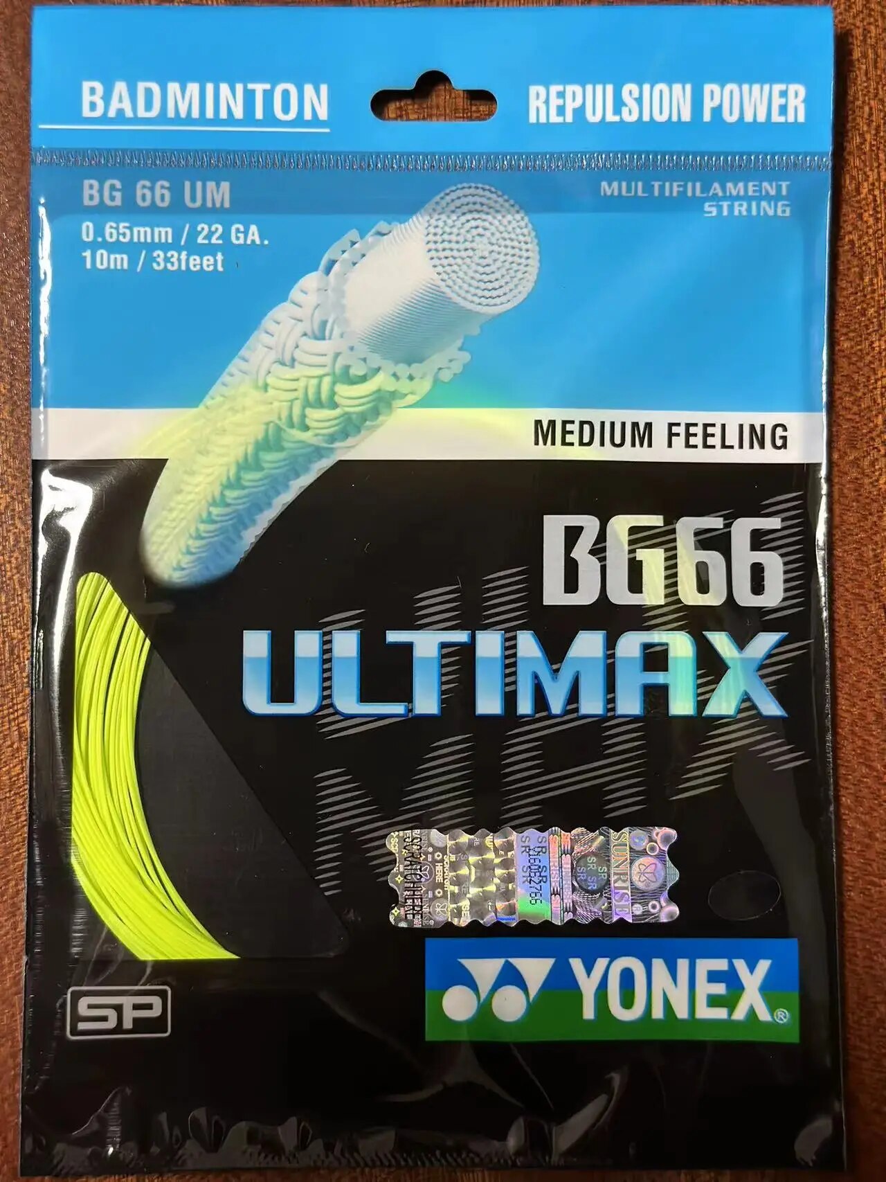 Yonex Dây cầu lông BG66 Ultimax (0.65mm) rèn luyện sức bền Dây cầu lông