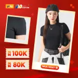 [Hàng mới về Giá cực hời] Áo thun nữ YODY ôm body cổ cao crotop mềm mại thông thoáng, thấm hút tốt TSN7268