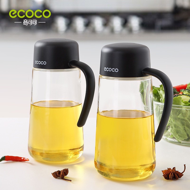 Bình đựng dầu ăn, nước mắm ECOCO có nắp mở tự động cao cấp