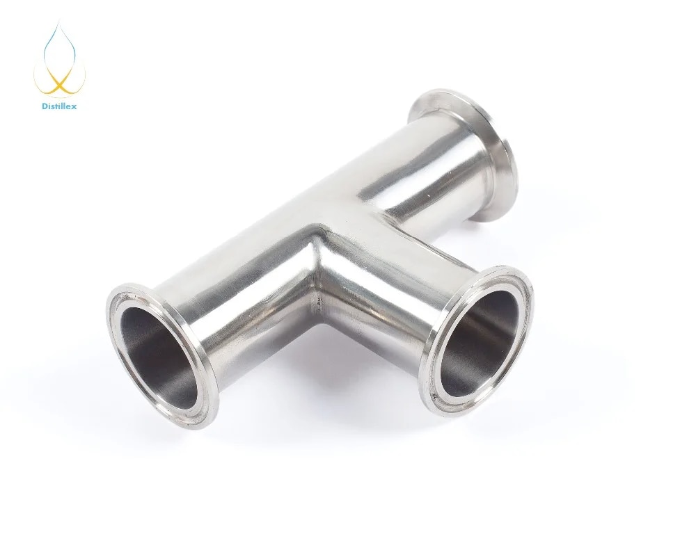 2 "51mm thép không gỉ SS316 vệ sinh 3 cách TEE ferrule OD 64mm phù hợp với 2" Tri kẹp