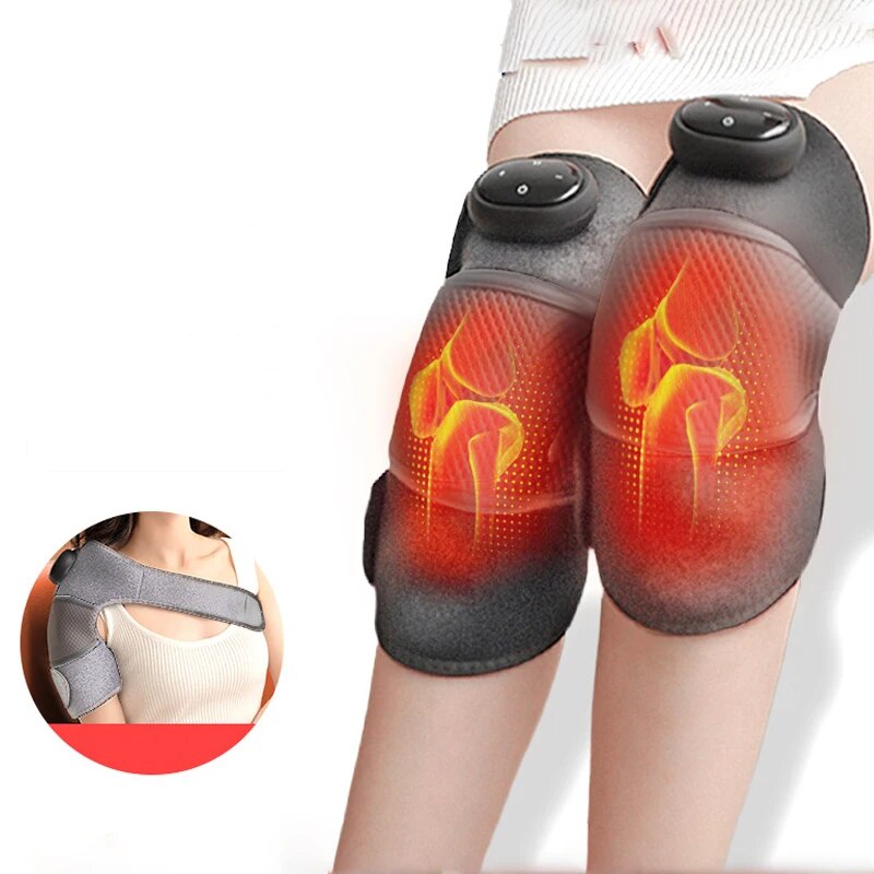 Electric Red Light Knee Pad Infrared Heating Physiotherapy Knee Joint Vibration Massage Elbow Massager Arthritis Pain Relief ราคา 839 บาท*ส่งฟรี