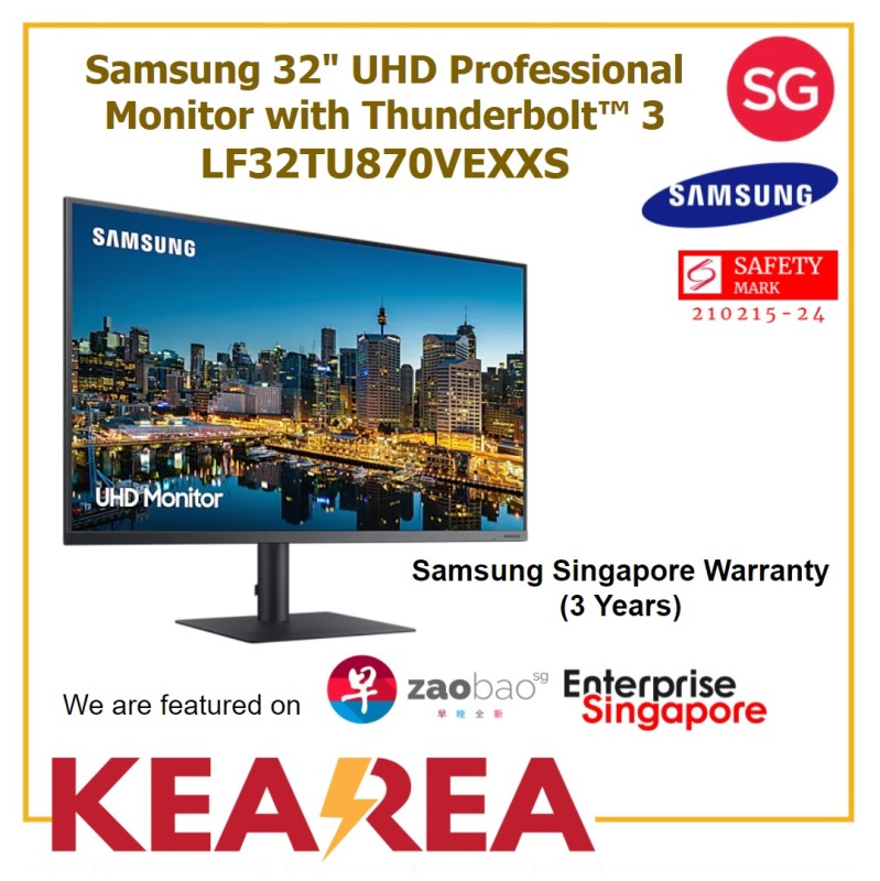 Samsung 32 UHD Professional Monitor with Thunderbolt™ 3 - LF32TU870VEXXS Singapore