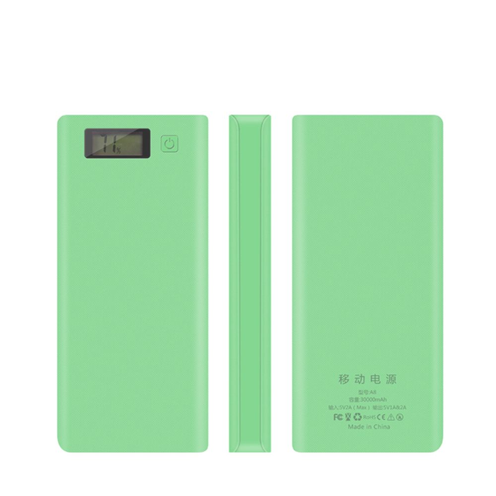 MANNEY Màn hình kỹ thuật số LCD Có thể tháo rời Hộp sạc Hộp pin Pin 8x18650 Cổng USB kép Hộp dự phòng điện Vỏ dự phòng điện Hộp sạc pin Hộp lưu trữ pin