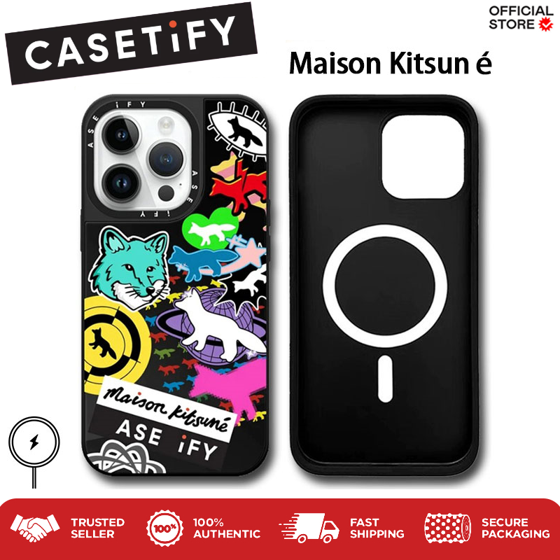 Casetify Maison Kitsune Case With Magsafe For Iphone 15/14/13 Pro