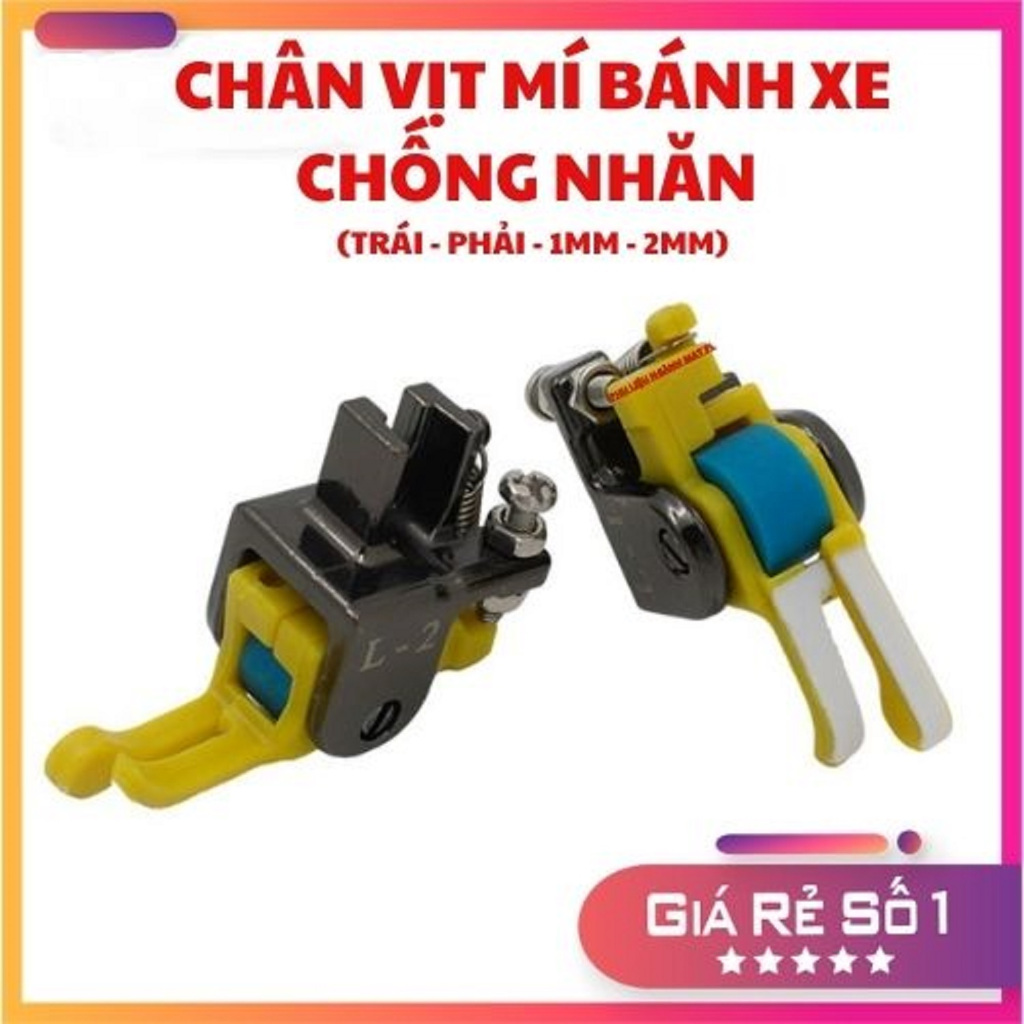 Chân vịt mí chống nhăn nhựa có bánh xe ( HOT 2024) sử dụng cho máy may công nghiệp