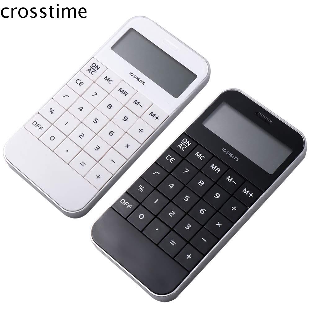 CROSSTIME Thời trang Mini Trưng bày phổ quát Túi Rẻ Màu đen Máy tính chữ số Điện tử trắng
