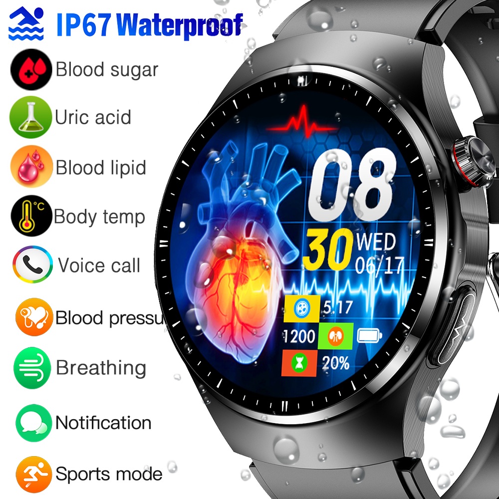 [TK25 Smart Watch For Huawei Blood Glucose Blood Lipid Uric Acid Body Fat Temperature Monitoring For Men Women Bracelet Bluetooth Call Waterproof Sport Fitness Tracker,TK25 Smart Watch Blood Glucose Blood Lipid Uric Acid Body Fat Temperature Monitoring Fo ราคา 1,395 บาท*ส่งฟรี