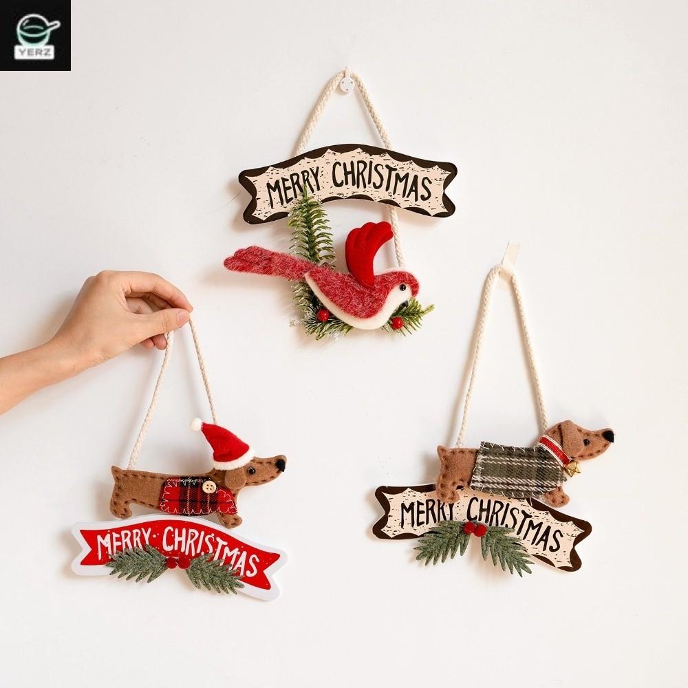 Product photo of YERZ Dachshund Merry Christmas Door Hanger from its Lazada listing