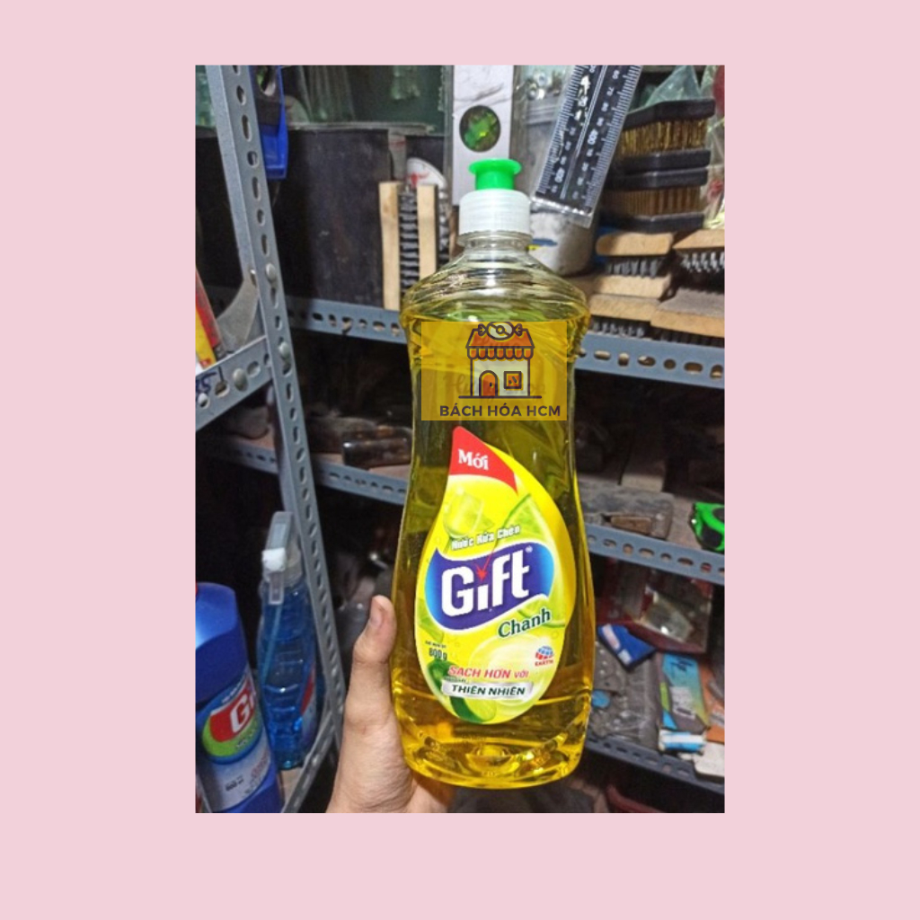 Nước rửa chén Gift hương chanh và hương trà xanh 800g