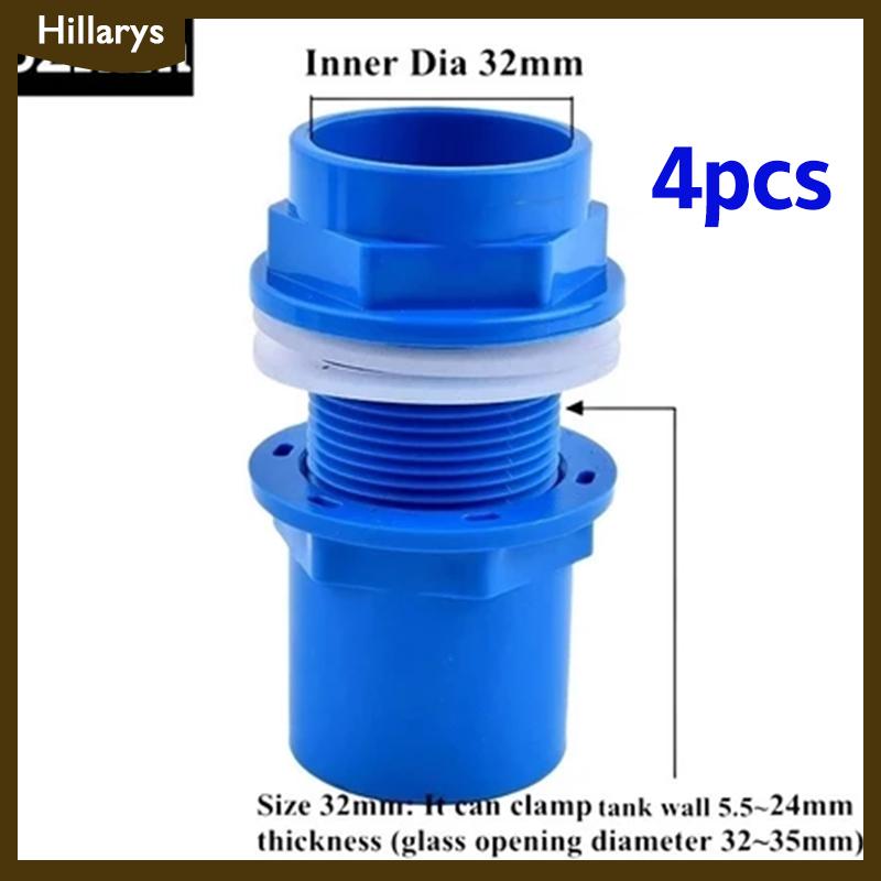 [Hillarys] 2 chiếc đầu nối PVC ống thoát nước bể cá dày 20 25 32 mm ống thoát nước trong vườn đầu nối đầu vào bể cá cho bể cá - 2